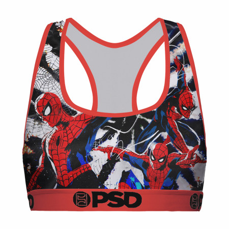 Spider-Man Radial Tie-Dye PSD Sports Bra